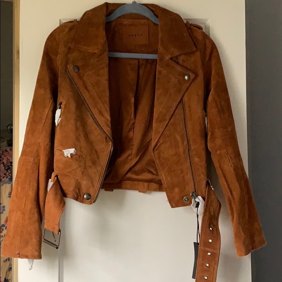 Blank suede moto jacket - Picture 2 of 6